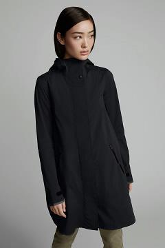 Chamarras Canada Goose Mujer Mexico - Kitsilano Chubasquero Black Label Negros SV9578624